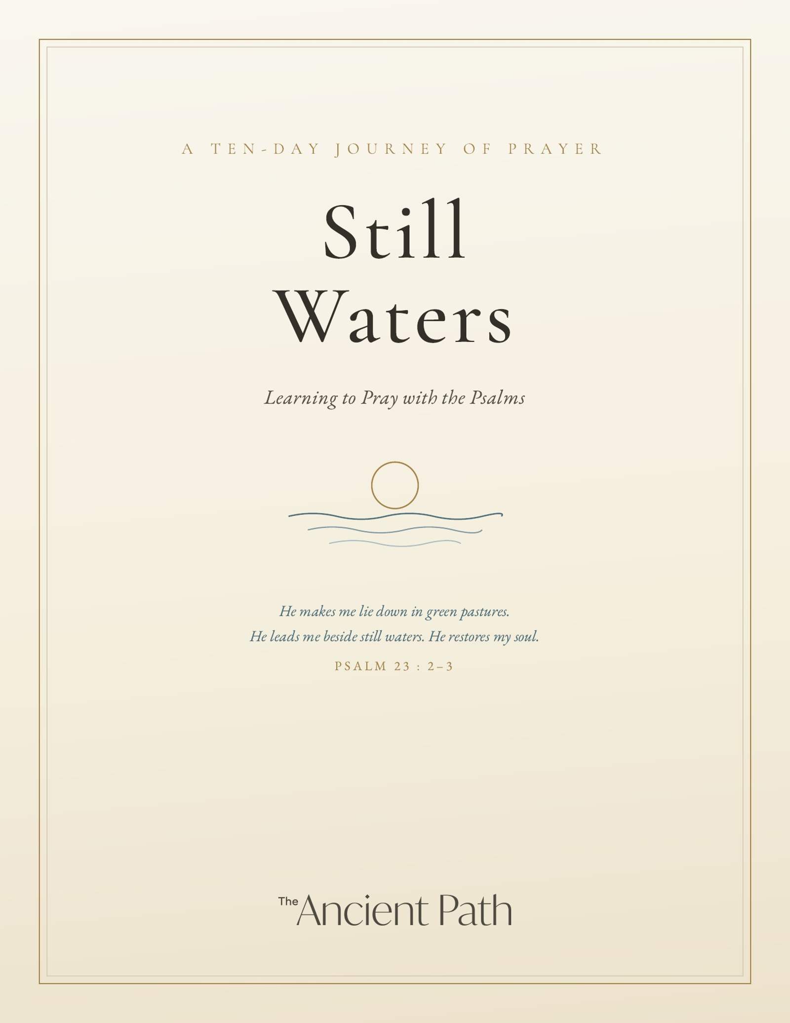 Cover of Still Waters: A Ten-Day Journey of Prayer